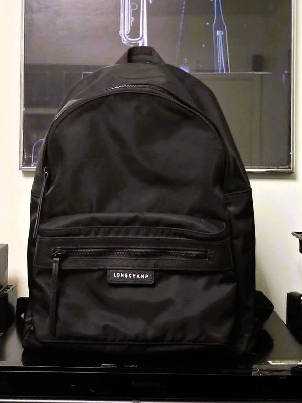 Authentic Longchamp Le Pliage Néo Medium Nylon Backpack – Black (Like New)